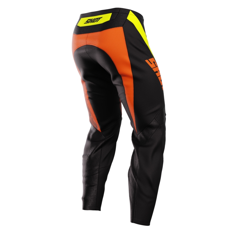 Kinder motorcrossbroek Shot Matrix oranje uitverkoop