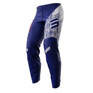 Kinder motorcrossbroek Shot Matrix blauw uitverkoop