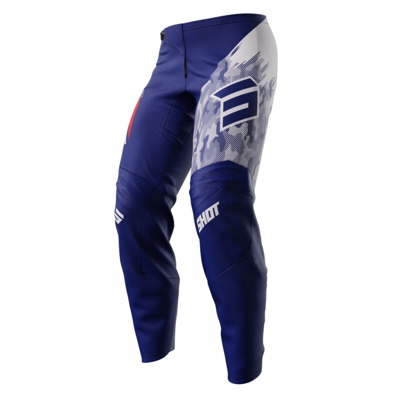 Kinder motorcrossbroek Shot Matrix blauw uitverkoop