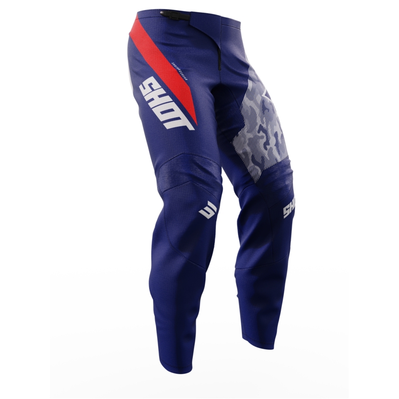 Kinder motorcrossbroek Shot Matrix blauw uitverkoop
