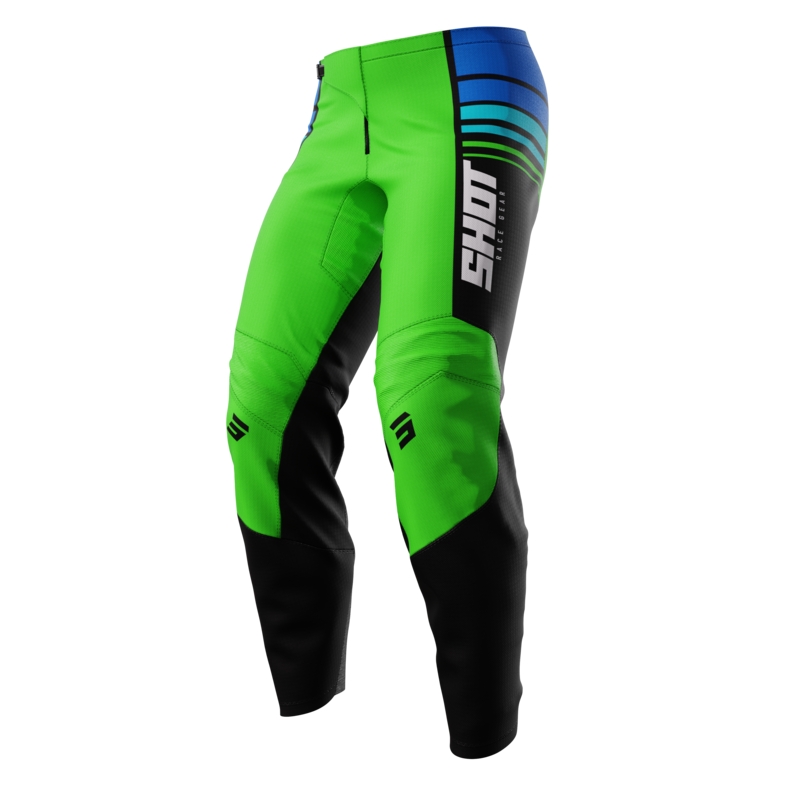 Kinder motorcrossbroek Shot Peak Groen uitverkoop