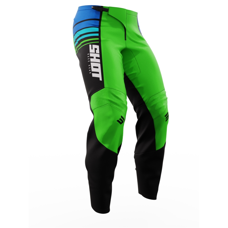 Kinder motorcrossbroek Shot Peak Groen uitverkoop