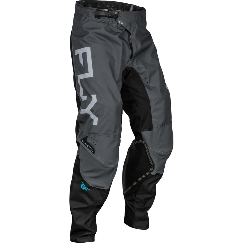 Motorcrossbroek FLY Racing Kinetic Reload 2024 grijs-zwart-blauw uitverkoop