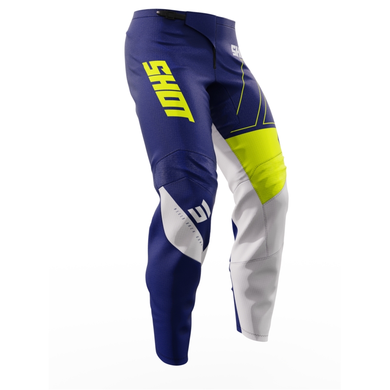 Kinder motorcrossbroek Shot Rush blauw uitverkoop