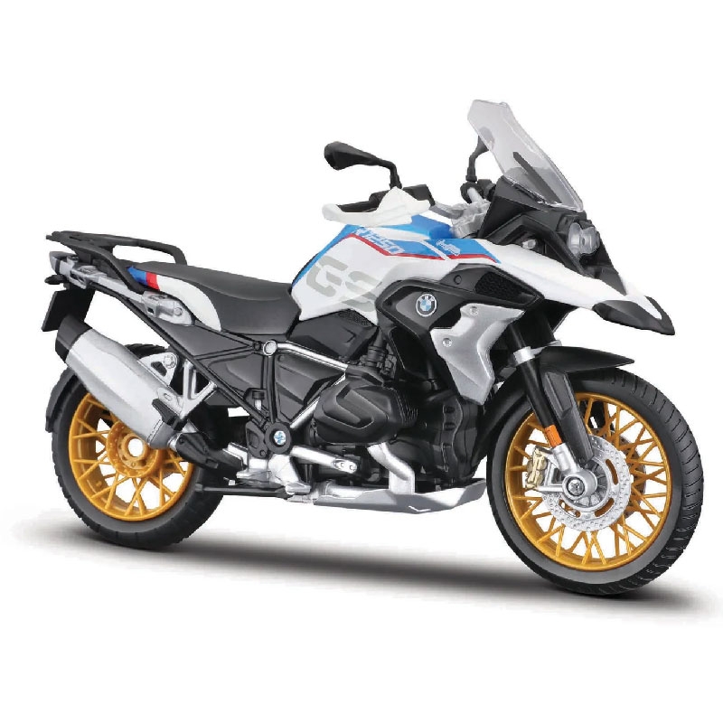 Maquette van motorfiets met standaard Maisto BMW R1250 GS 1:12