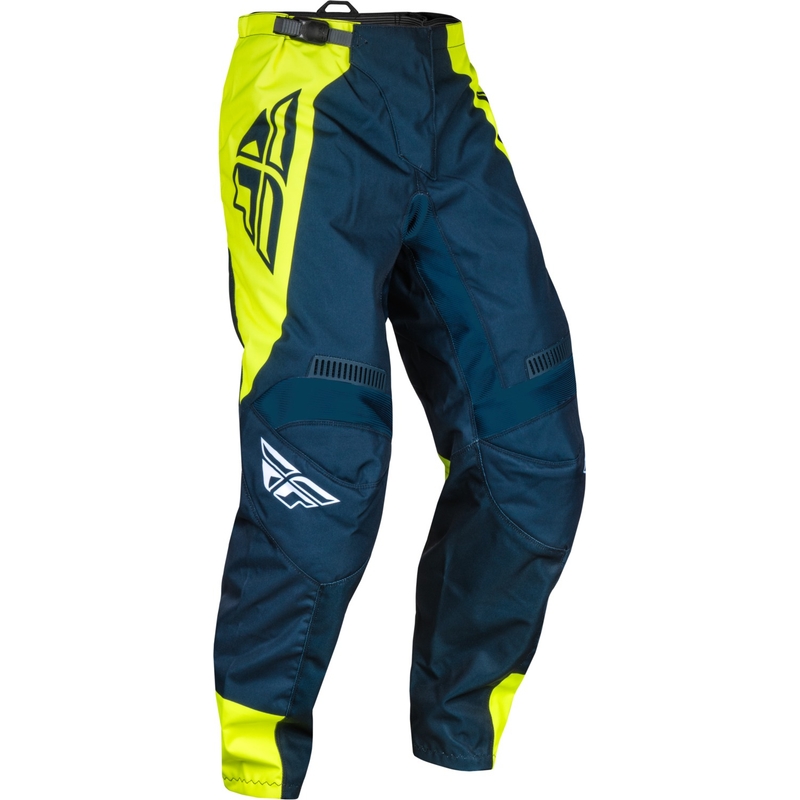 Motorcrossbroek FLY Racing F-16 2024 blauw-fluo geel-wit