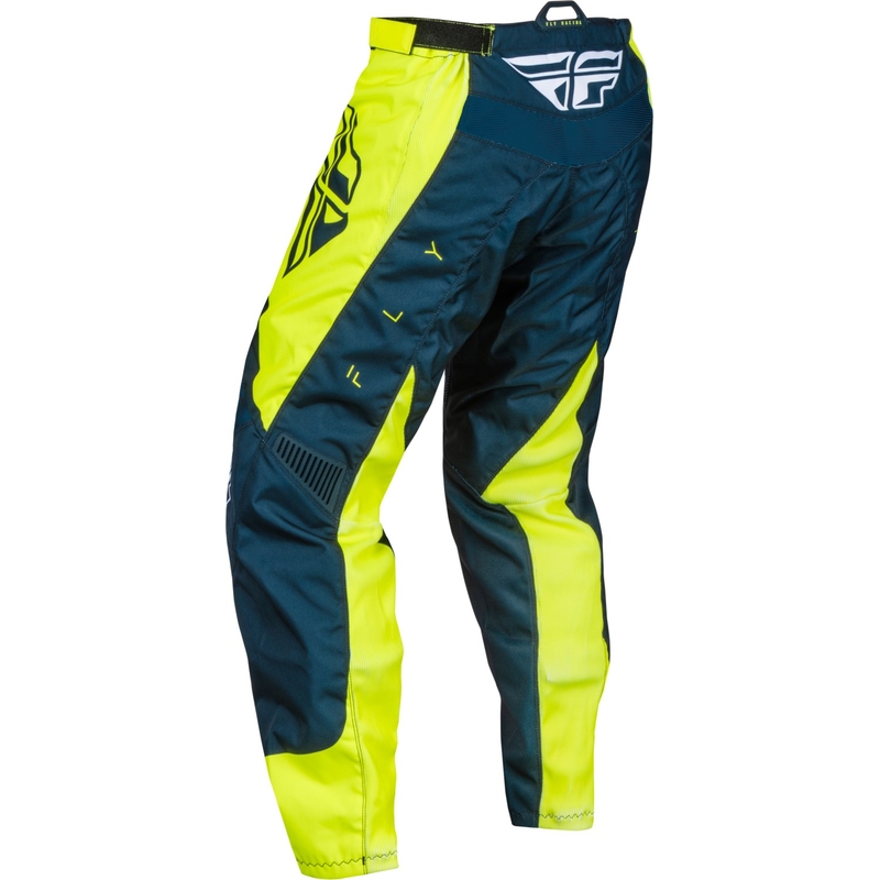 Motorcrossbroek FLY Racing F-16 2024 blauw-fluo geel-wit