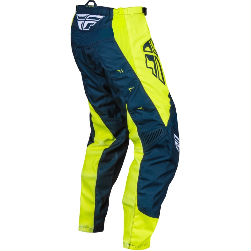 Motorcrossbroek FLY Racing F-16 2024 blauw-fluo geel-wit