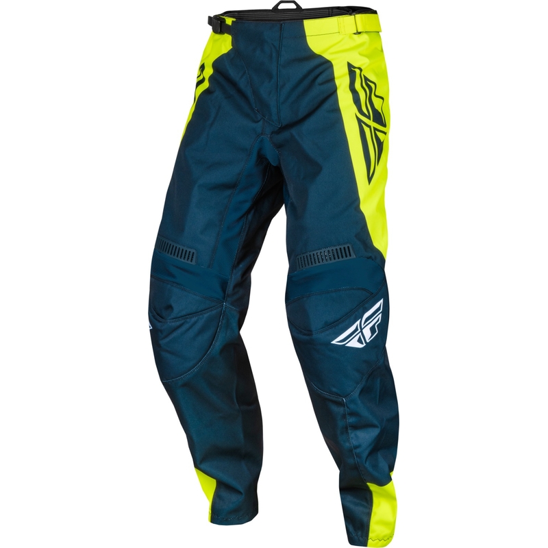 Motorcrossbroek FLY Racing F-16 2024 blauw-fluo geel-wit