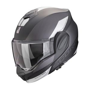 Opklapbare motorhelm Scorpion EXO-TECH EVO TEAM mat zwart-zilver