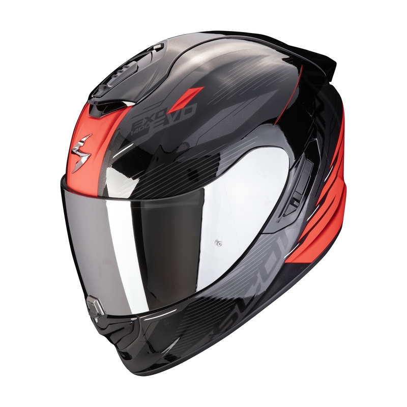 Integraalhelm Scorpion EXO-1400 EVO II AIR LUMA zwart-rood