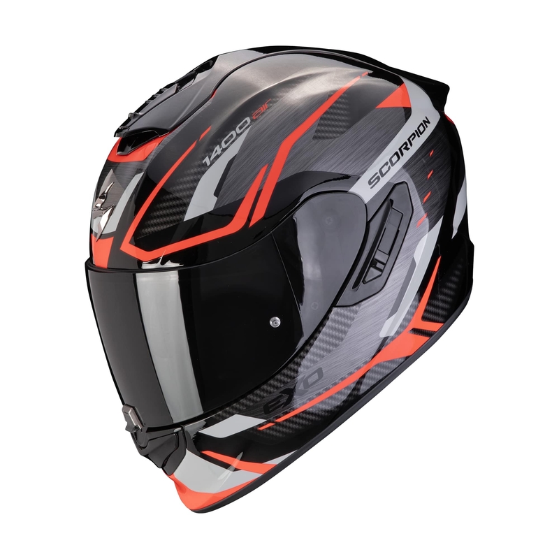 Integraalhelm Scorpion EXO-1400 EVO II AIR ACCORD grijs-rood uitverkoop