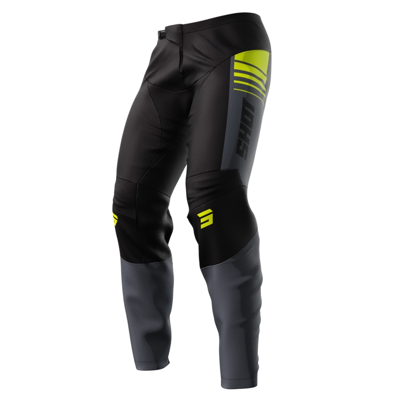 Motorcrossbroek Shot Devo Peak fluo geel uitverkoop