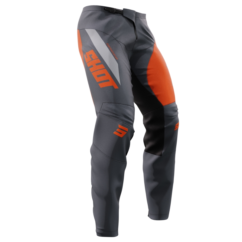 Motorcrossbroek Shot Devo Star oranje uitverkoop