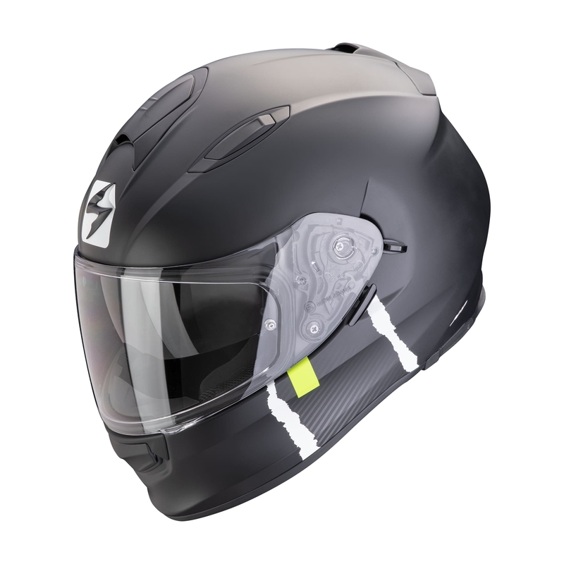 Scorpion EXO-491 CODE integraal motorhelm mat zwart-zilver uitverkoop