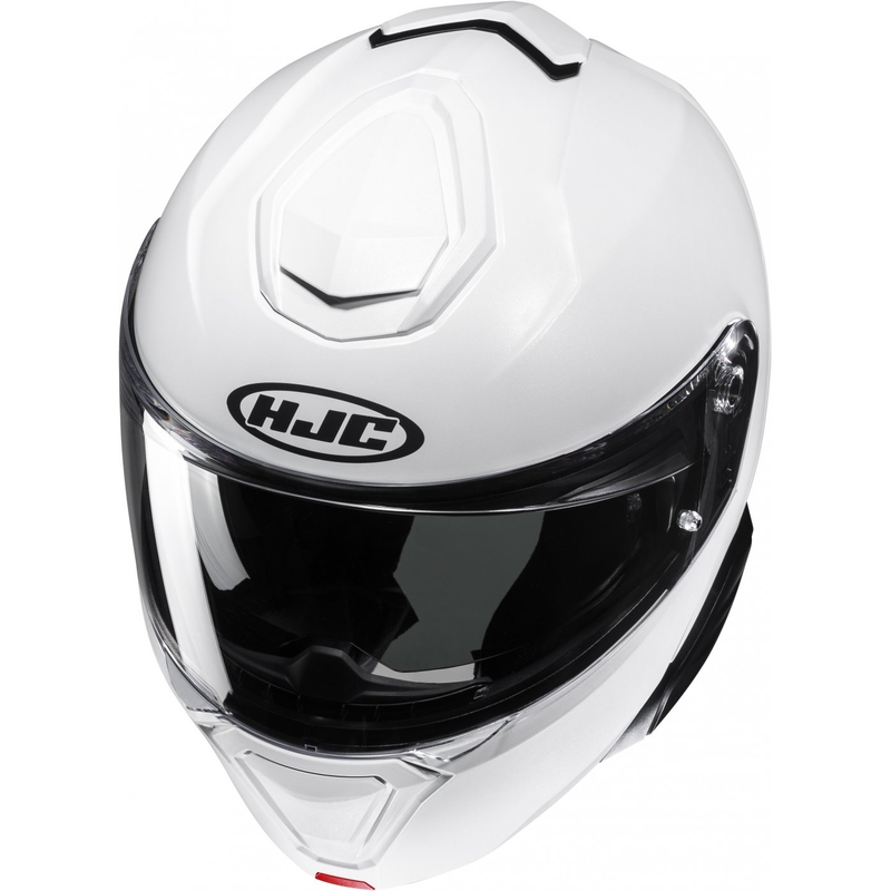 HJC i91 Solid parelmoer witte opklapbare motorhelm