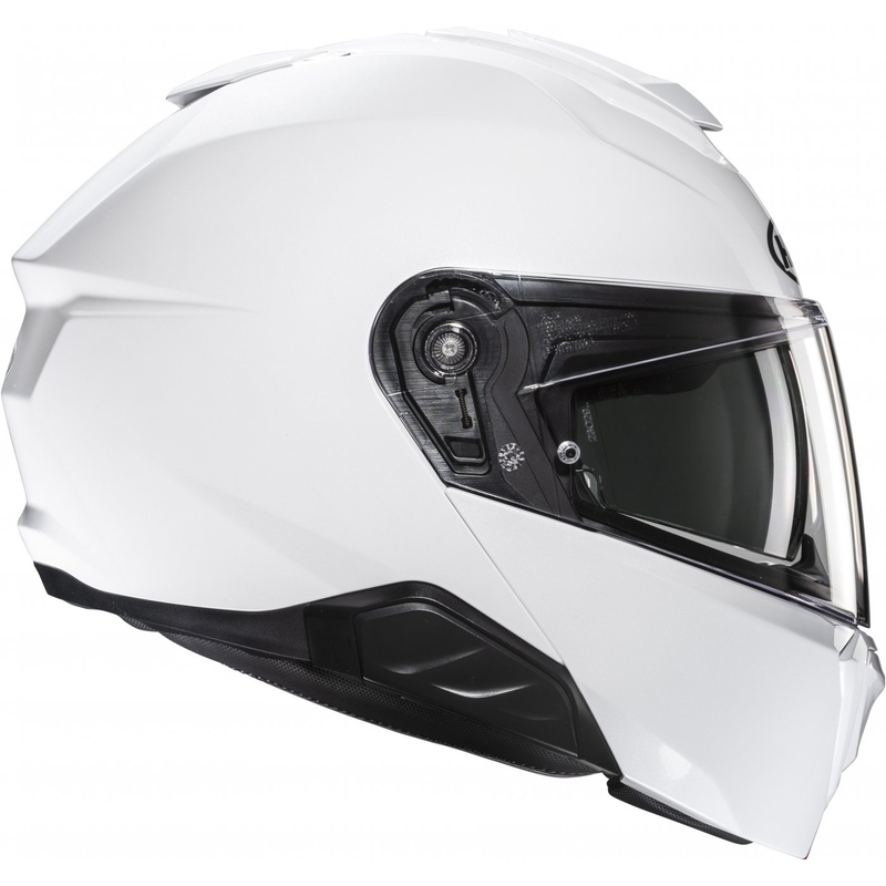 HJC i91 Solid parelmoer witte opklapbare motorhelm