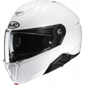 HJC i91 Solid parelmoer witte opklapbare motorhelm