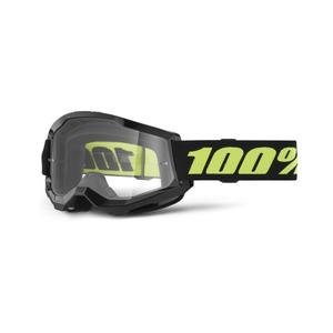 Motorcrossbril 100% STRATA 2 New Solar (helder plexi)