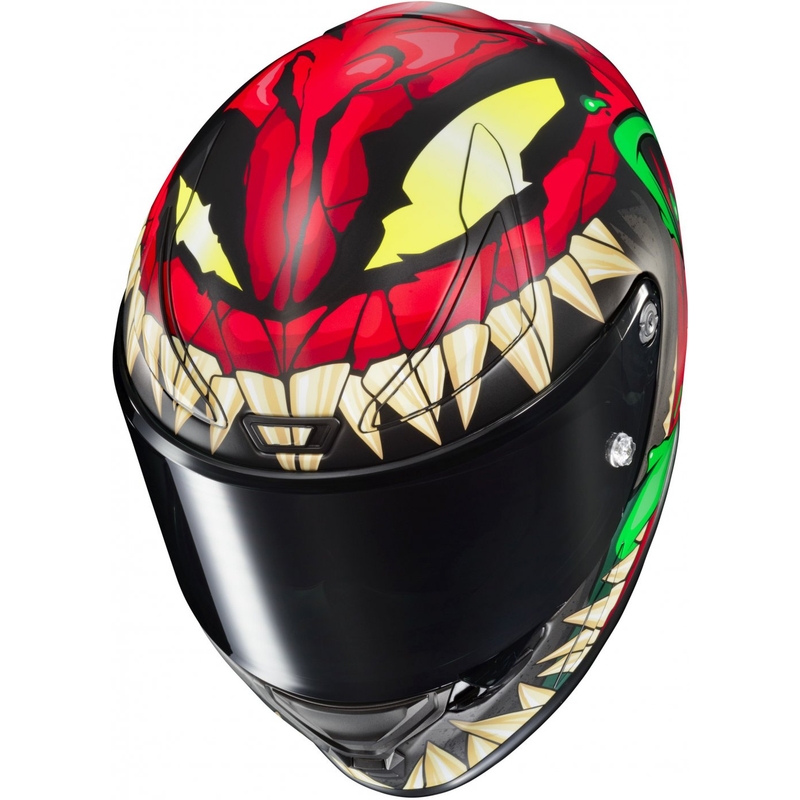 Integraal motorhelm HJC RPHA 1 Toxin Marvel MC1SF rood-grijs-groen uitverkoop