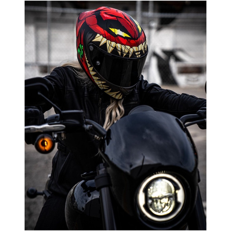 Integraal motorhelm HJC RPHA 1 Toxin Marvel MC1SF rood-grijs-groen uitverkoop