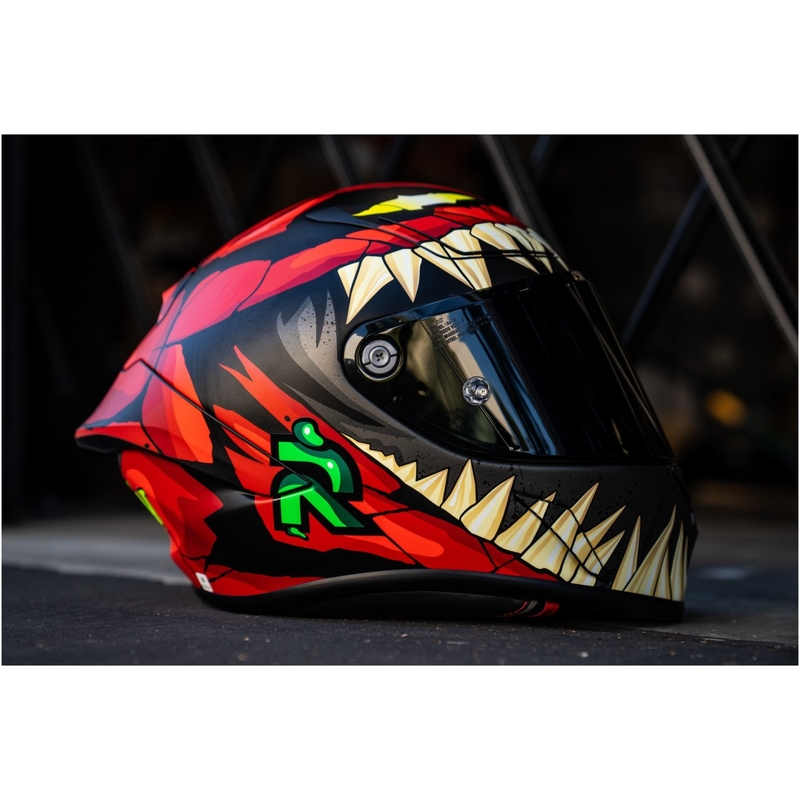 Integraal motorhelm HJC RPHA 1 Toxin Marvel MC1SF rood-grijs-groen uitverkoop