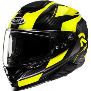HJC RPHA 71 Carbon Hamil MC3H zwart met gele integraal motorhelm