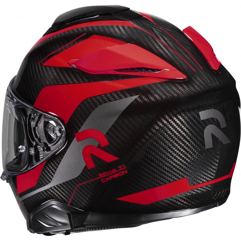 HJC RPHA 71 Carbon Hamil MC1 Zwart-Rood Integraal Motorhelm