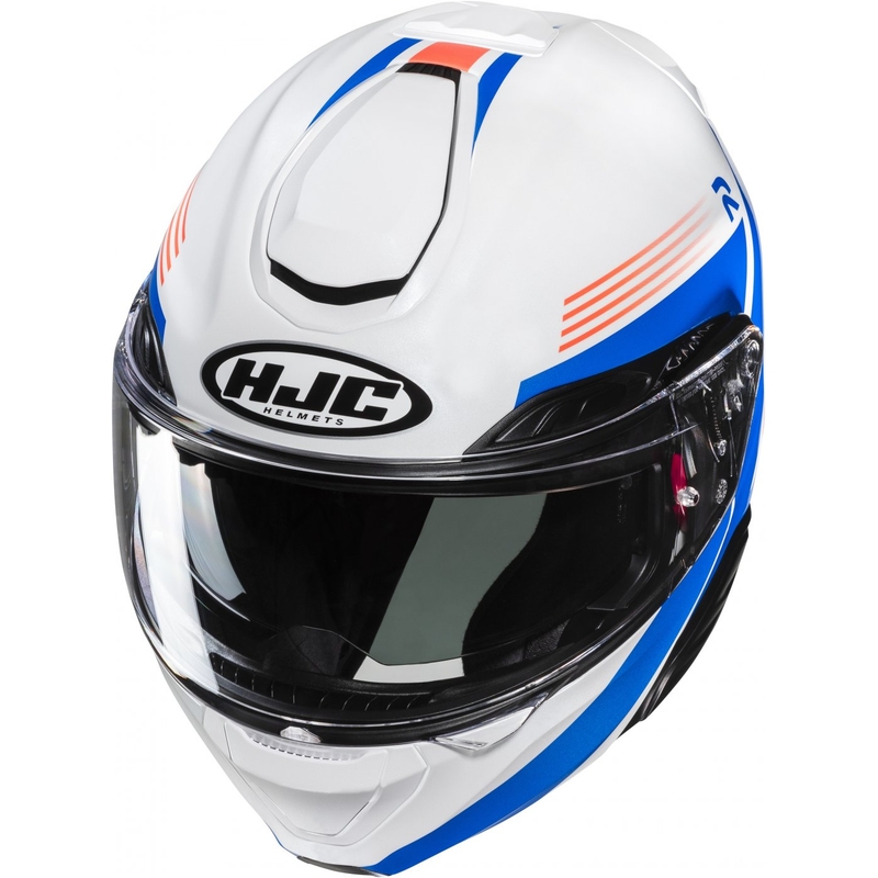 Opvouwbare motorhelm HJC RPHA 91 Abbes MC27 wit-blauw uitverkoop