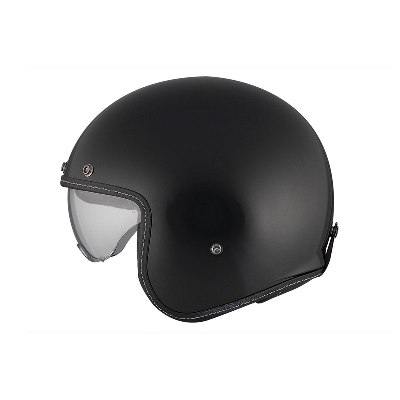 Open Motorhelm MT Le Mans 2 SV S SOLID A1 glanzend zwart