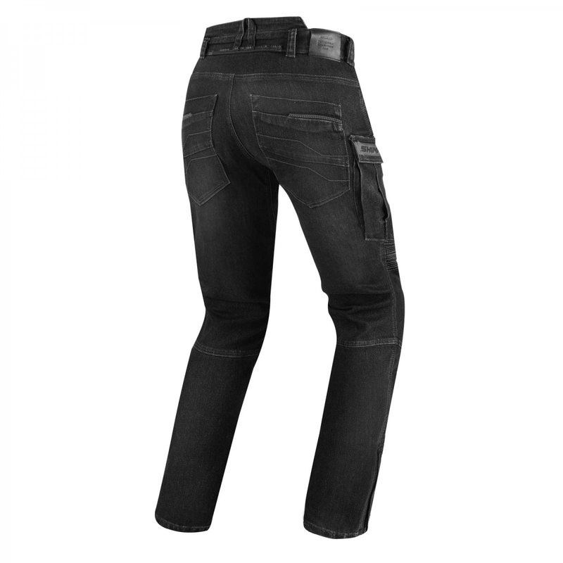 Motorjeans Shima GIRO 2.0 URBAN zwart gewassen uitverkoop