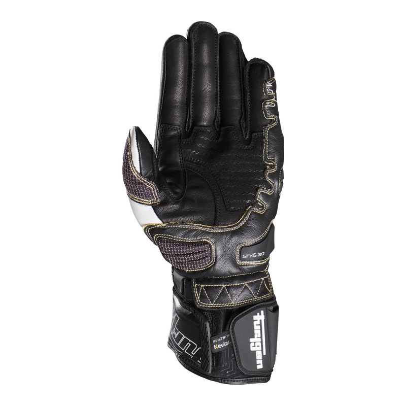 Furygan Styg 20 x Kevlar motorhandschoenen wit-zwart