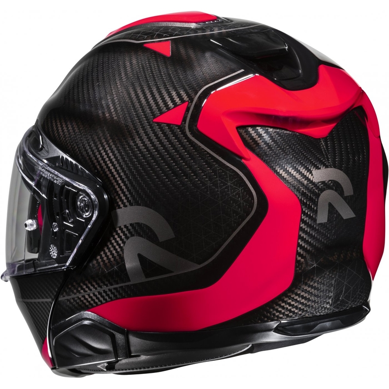 Opvouwbare motorhelm HJC RPHA 91 CARBON Noela MC1 zwart-rood uitverkoop