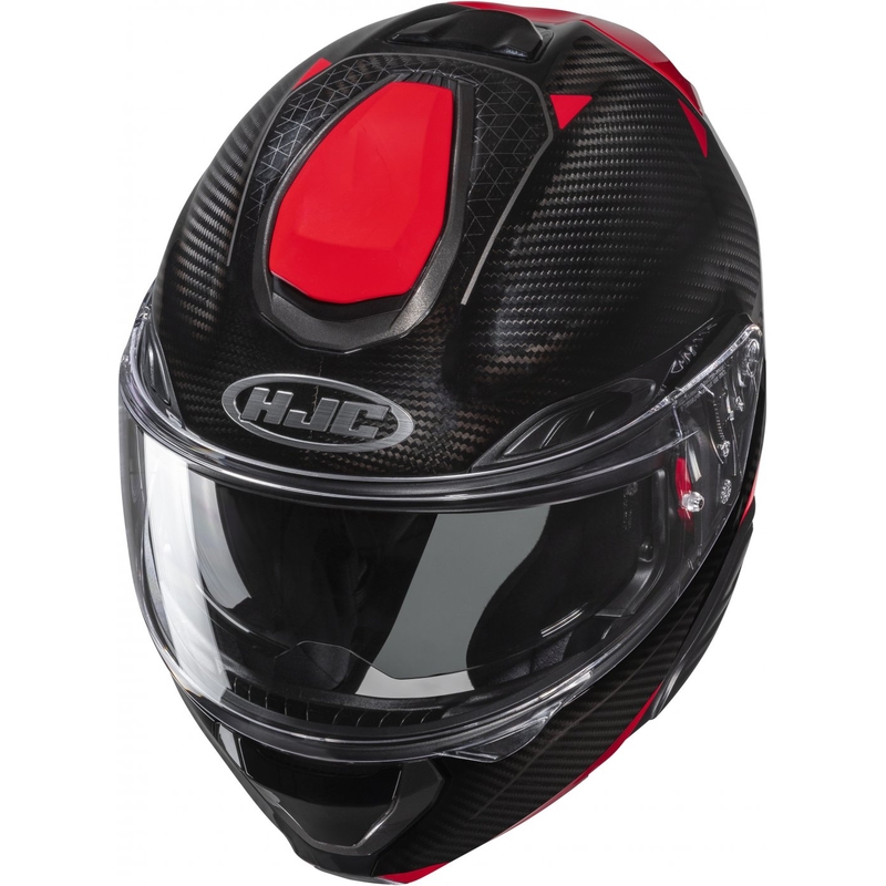Opvouwbare motorhelm HJC RPHA 91 CARBON Noela MC1 zwart-rood uitverkoop