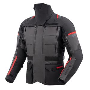 Rebelhorn Cubby V zwart-antraciet-rode motorjas