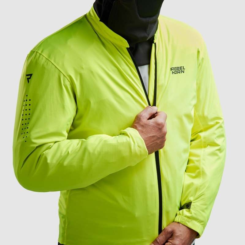 Rebelhorn Cubby V motorjack zwart-grijs-fluogeel