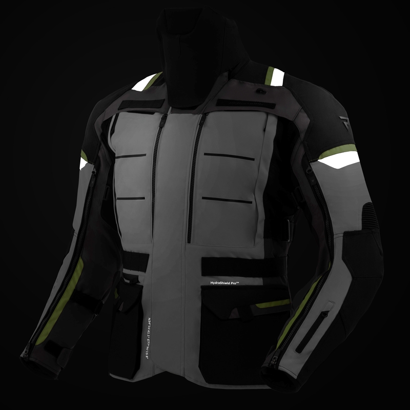 Rebelhorn Cubby V motorjack zwart-grijs-fluogeel