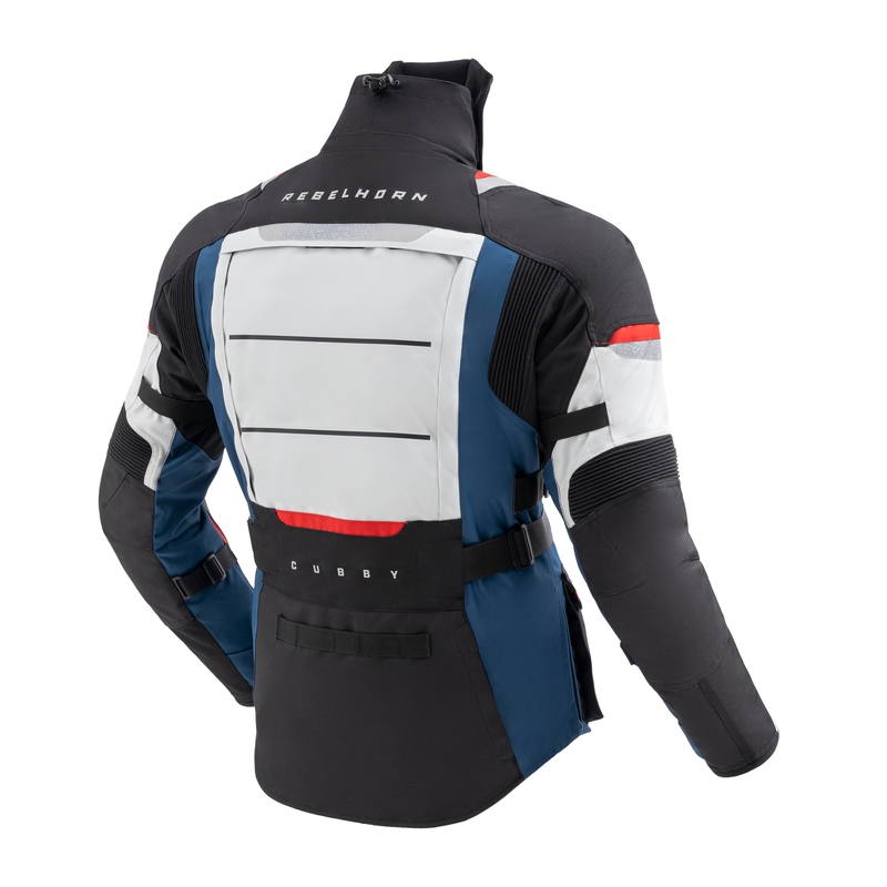 Motorjack Rebelhorn Cubby V blauw-grijs-rood