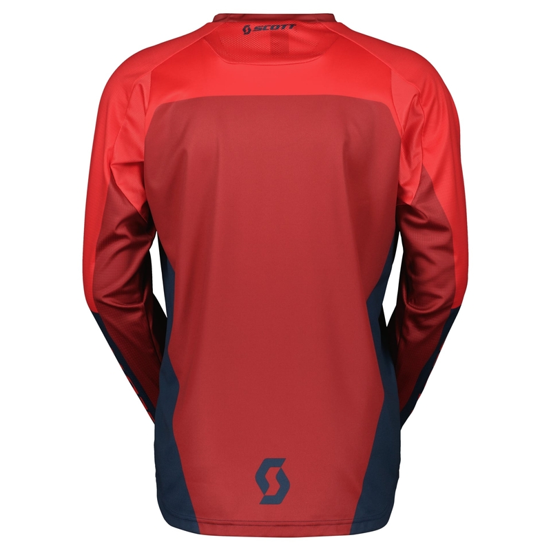 Motorcross trui Scott EVO TRACK blauw-neon rood