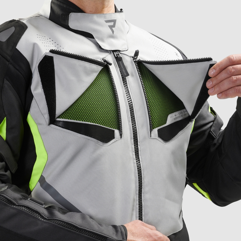 Rebelhorn Hiker IV zwart-grijs-fluo geel motorjack