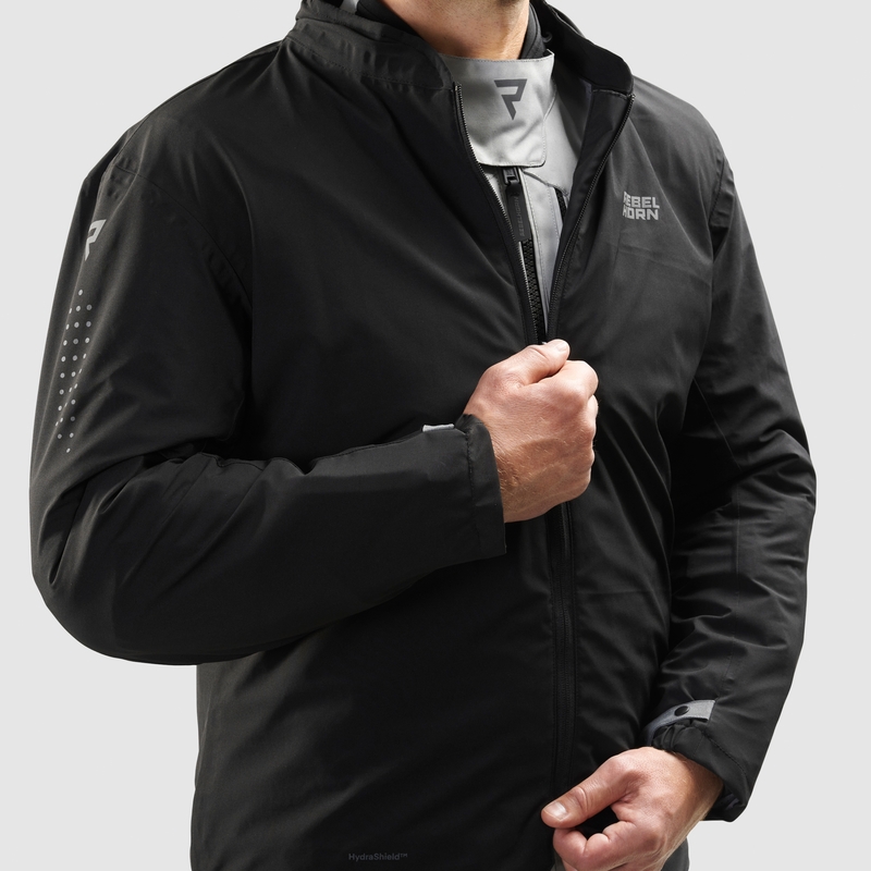 Rebelhorn Hiker IV zwart-grijs-fluo geel motorjack