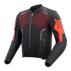 Rebelhorn Jax zwart met rode motorjas
