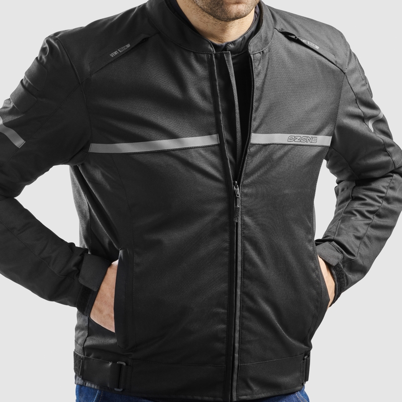 Ozone Rider motorjas zwart