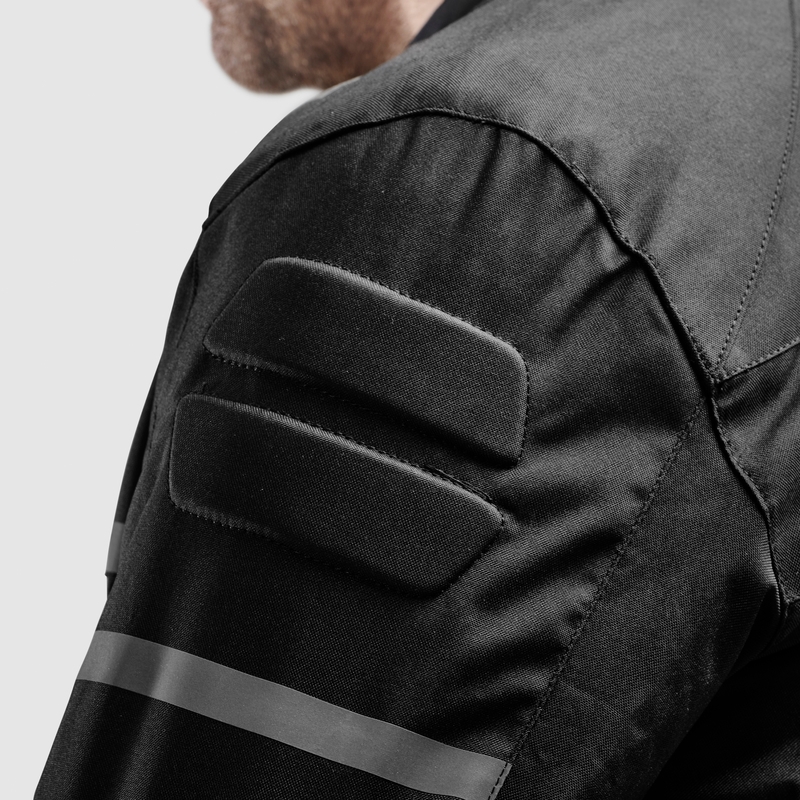 Ozone Rider motorjas zwart