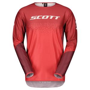 Motorcross trui Scott PODIUM PRO rood-grijs