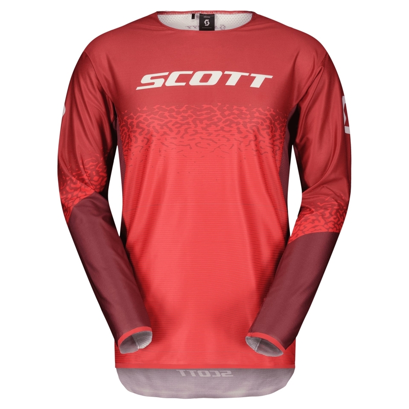 Motorcross trui Scott PODIUM PRO rood-grijs