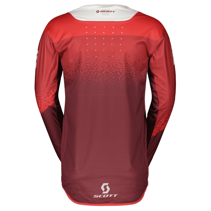 Motorcross trui Scott PODIUM PRO rood-grijs