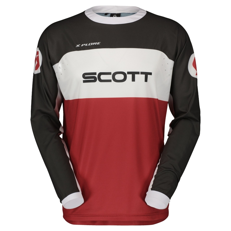 Motorcross trui Scott X-PLORE SWAP rood-zwart