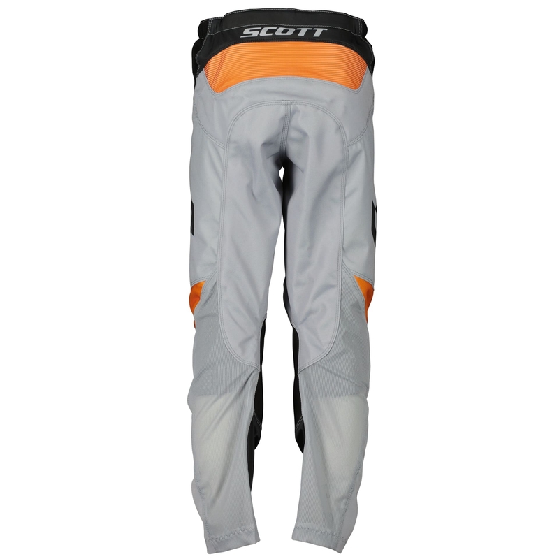 Kinder motorcrossbroek Scott EVO RACE zwart-oranje