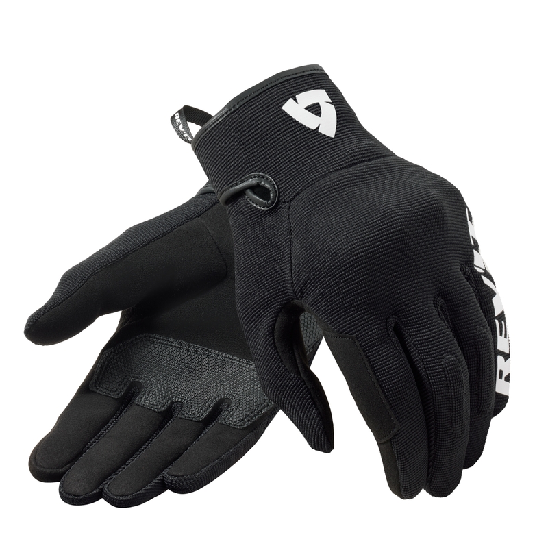 Revit Access motorhandschoenen zwart/wit